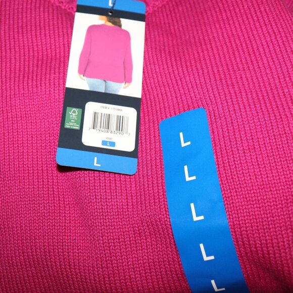 💖 GAP Bright Pink Sweater – NWT – Size L New with Tags · V-Neck · Soft Knit - Picture 3 of 7